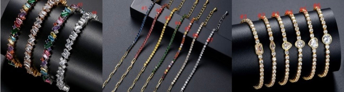 BIJOU Luxury Rhinestone Bracelet | Silver Gold Stainless Steel