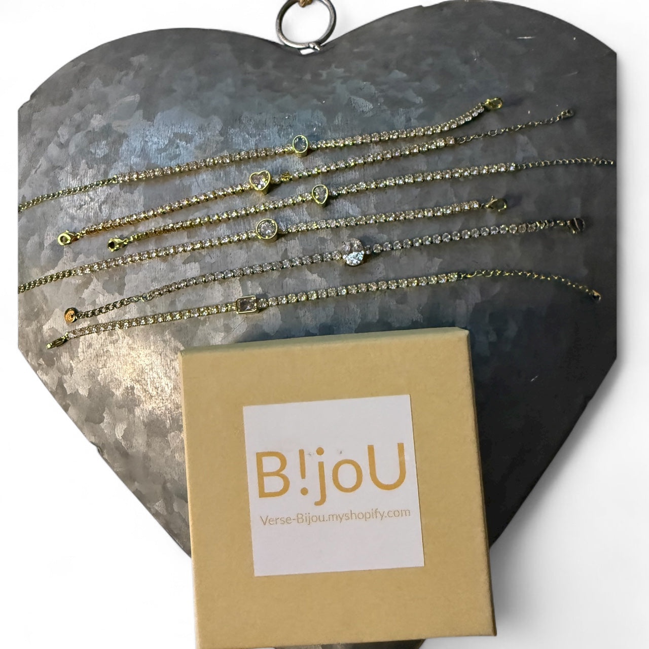 BIJOU Luxury Rhinestone Bracelet I Silver & Gold Stainless Steel