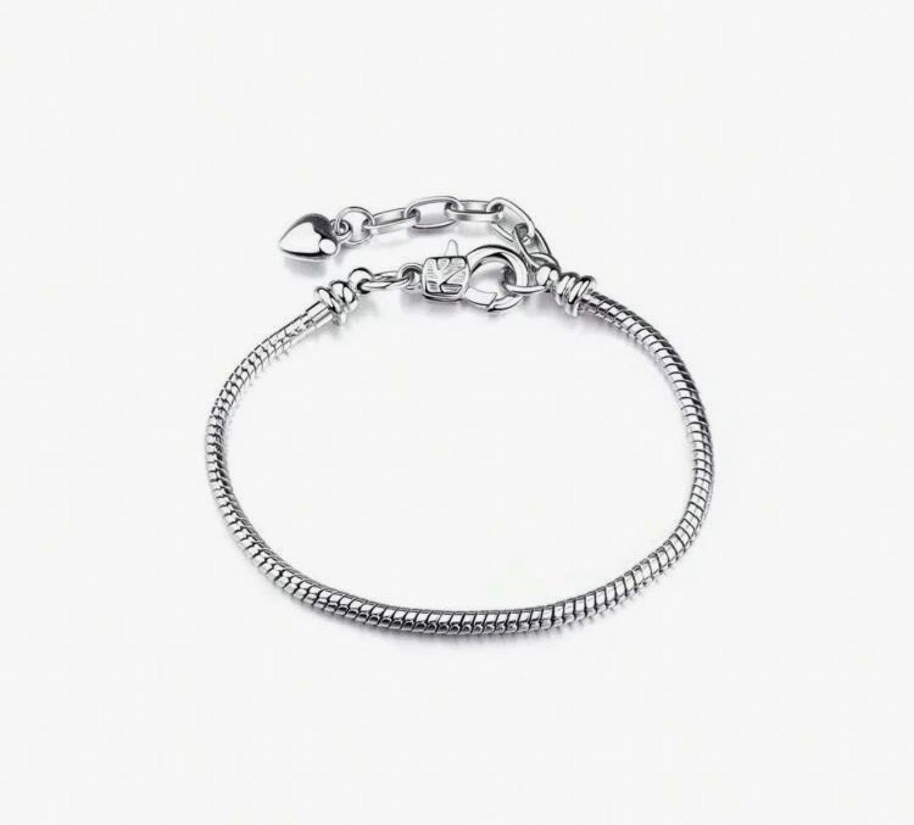 BIJOU Sterling Silver Charm Rope Bracelet Silver 925