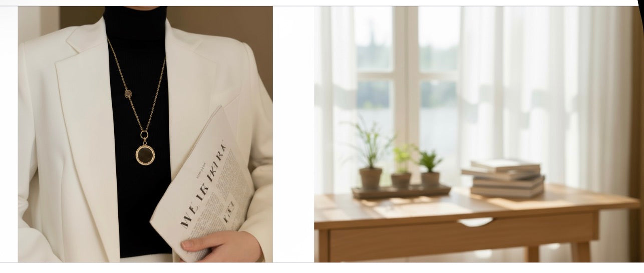 BIJOU Luxury Reversible Stainless Steel– 18K GD Plated