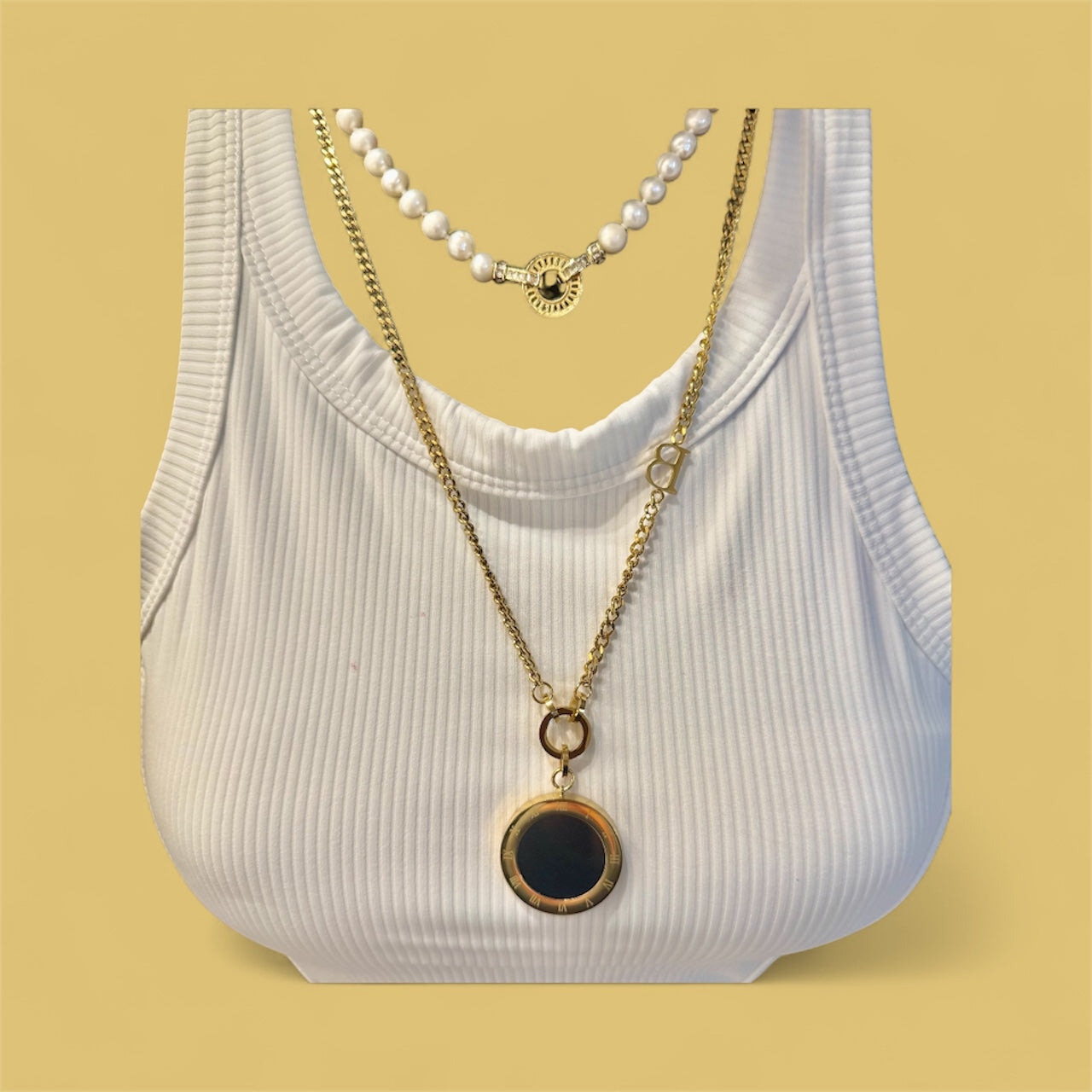 BIJOU Luxury Reversible Stainless Steel– 18K GD Plated