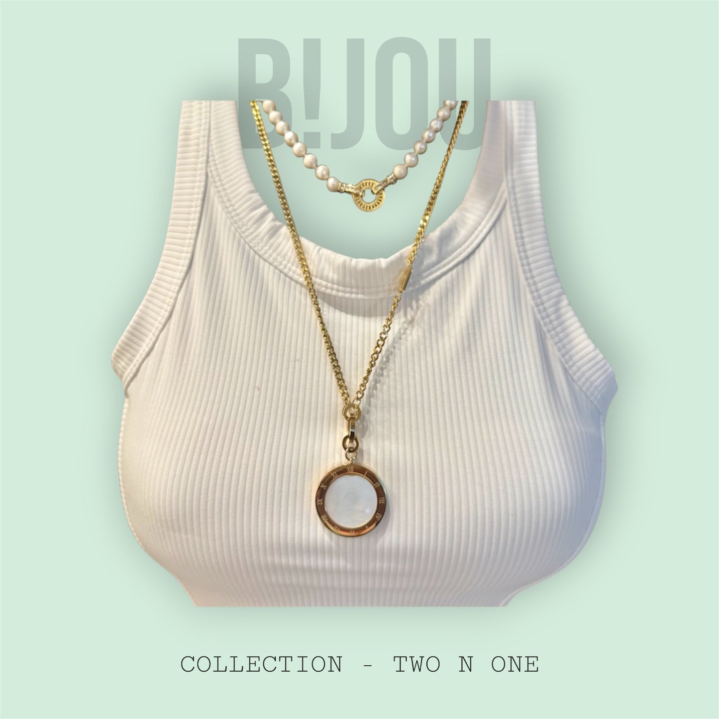 BIJOU Luxury Reversible Stainless Steel– 18K GD Plated
