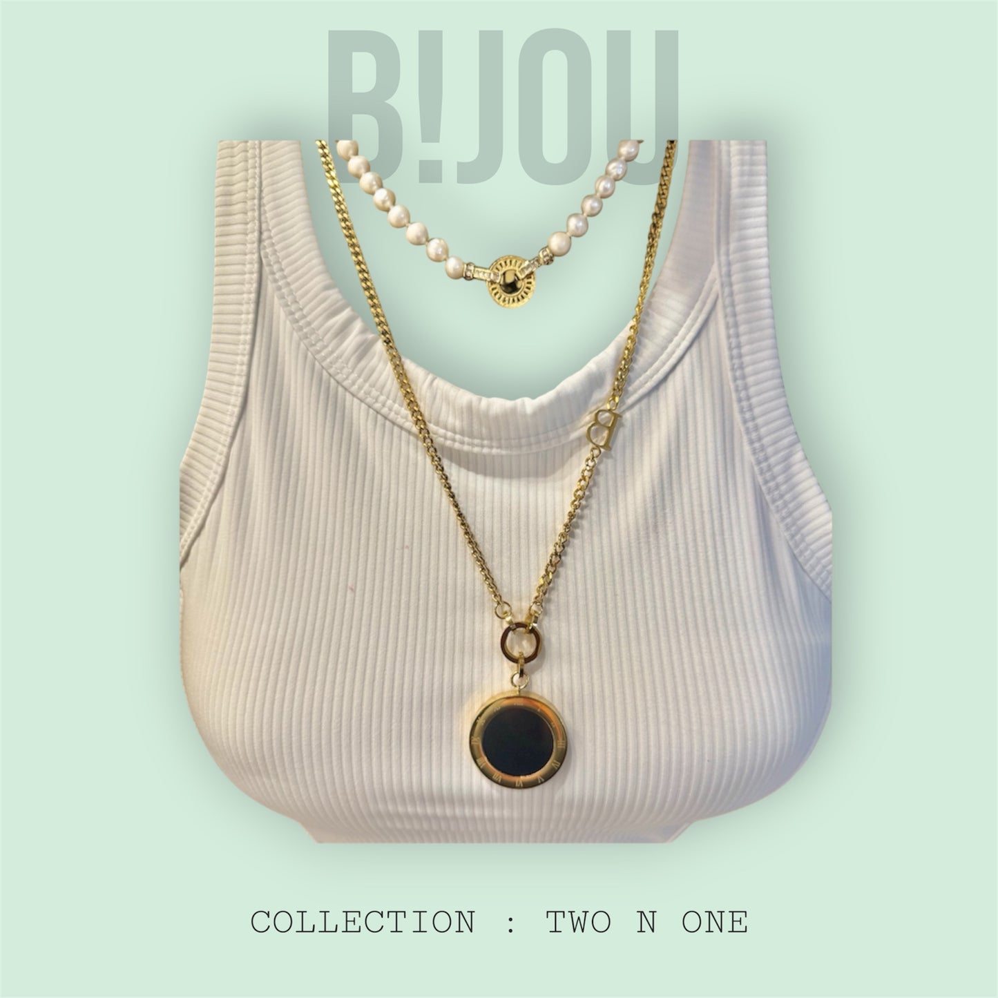 BIJOU Luxury Reversible Stainless Steel– 18K GD Plated