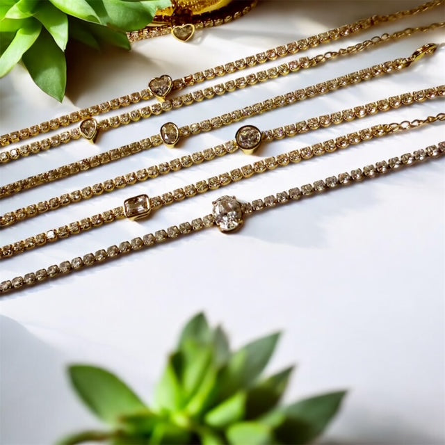 BIJOU Luxury Rhinestone Bracelet I Silver & Gold Stainless Steel