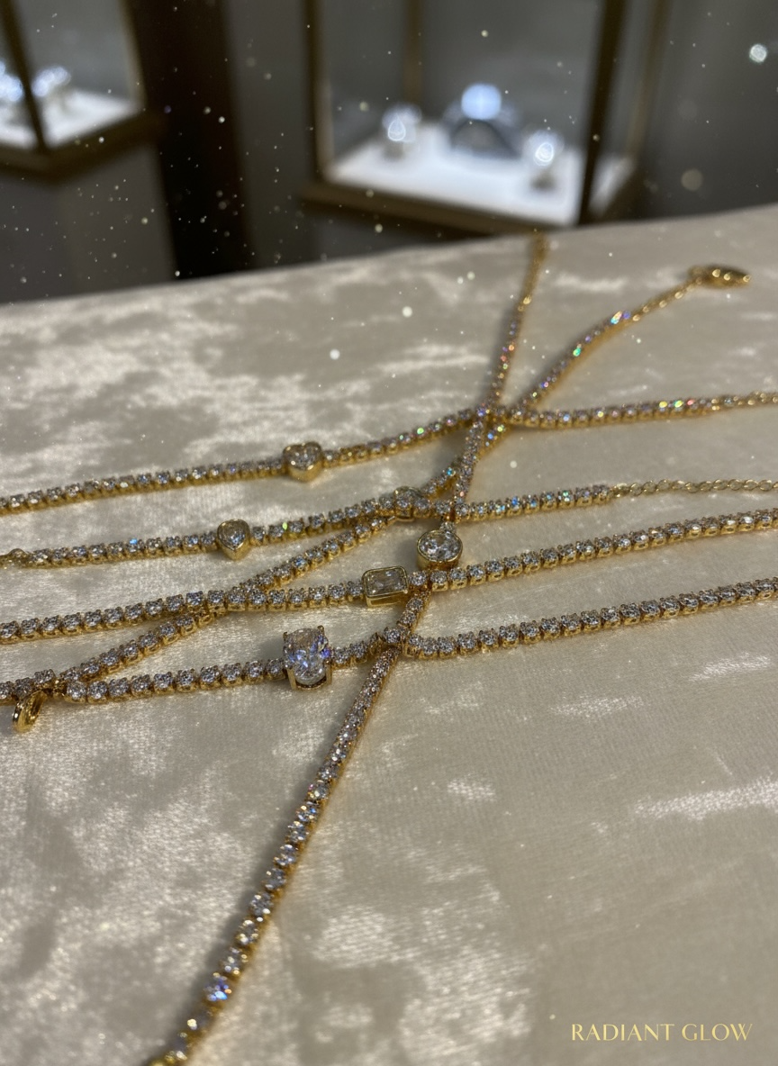 BIJOU Luxury Rhinestone Bracelet I Silver & Gold Stainless Steel