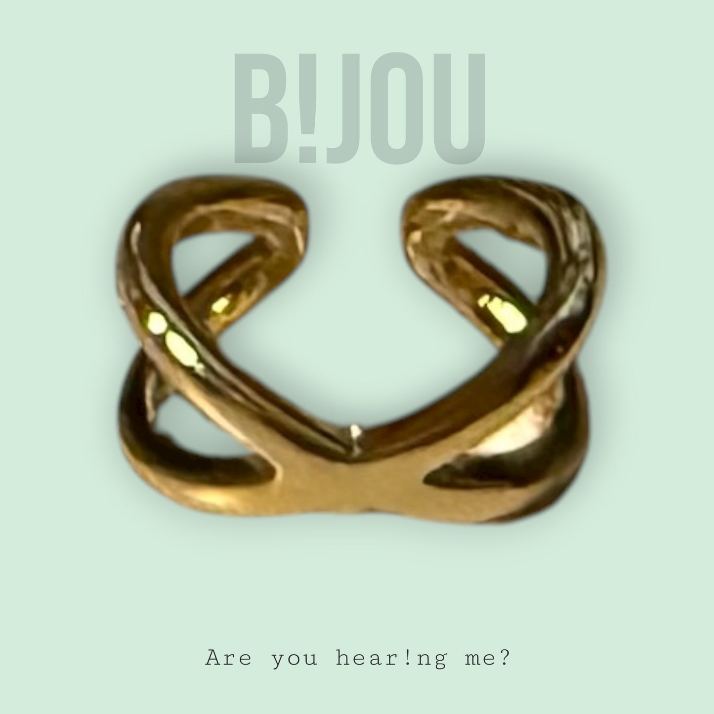 BIJOU Gold Plated Stainless Steel Ear Cuff – Hypoallergenic Fine Jewelry