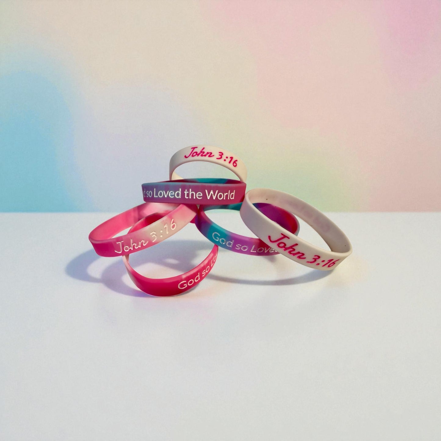 BIJOU John 3:16 Silicone Wristband Bracelet