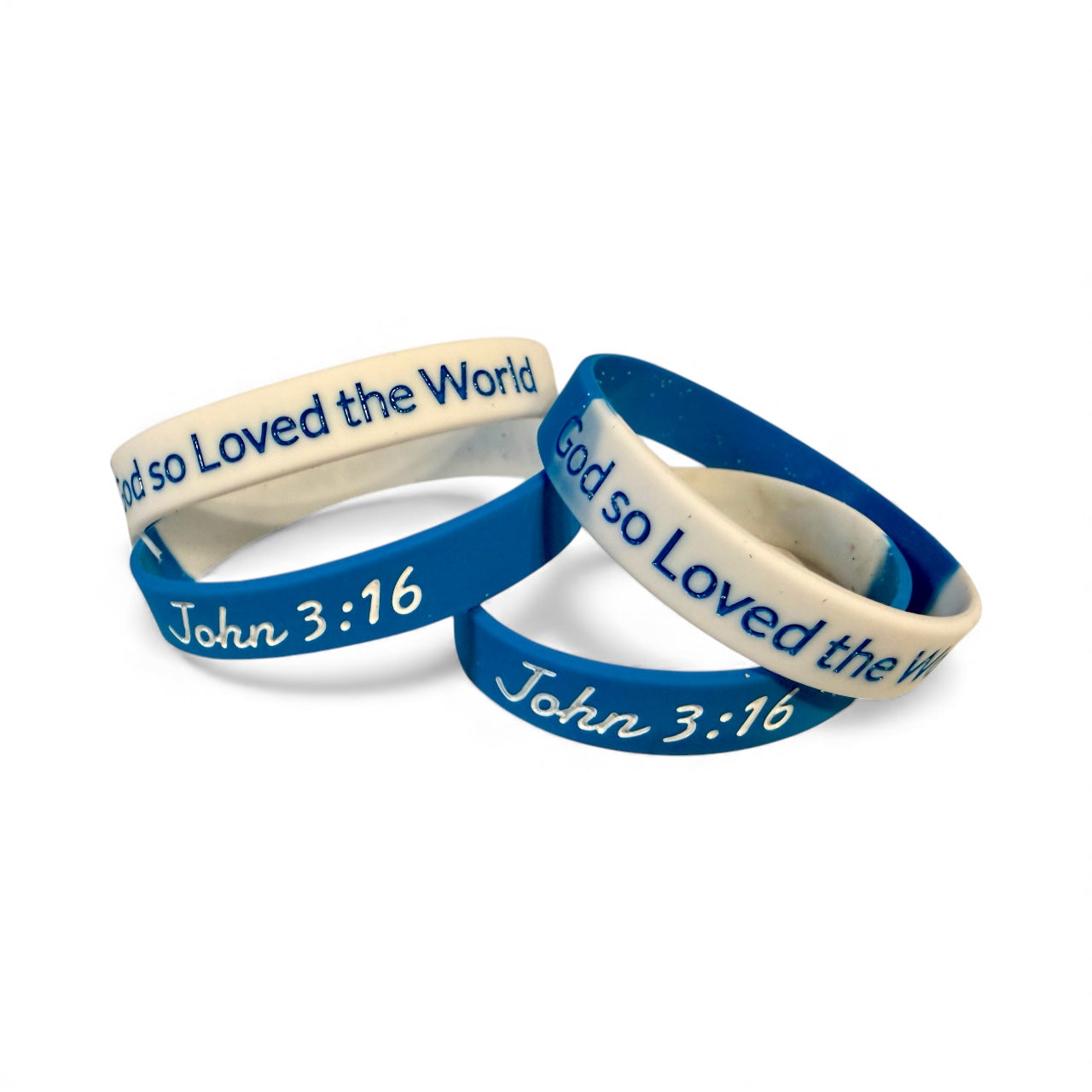 BIJOU John 3:16 Silicone Wristband Bracelet