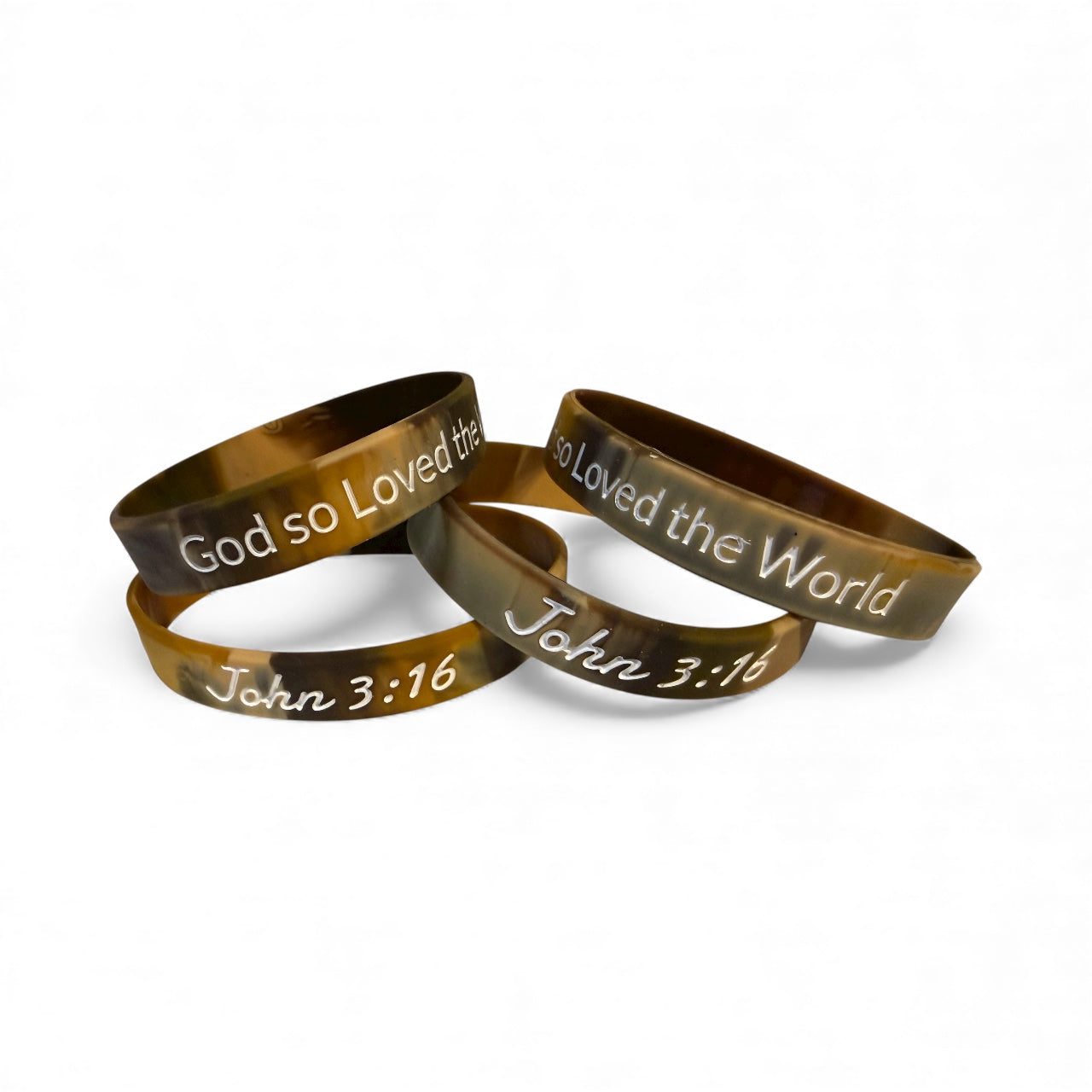 BIJOU John 3:16 Silicone Wristband Bracelet