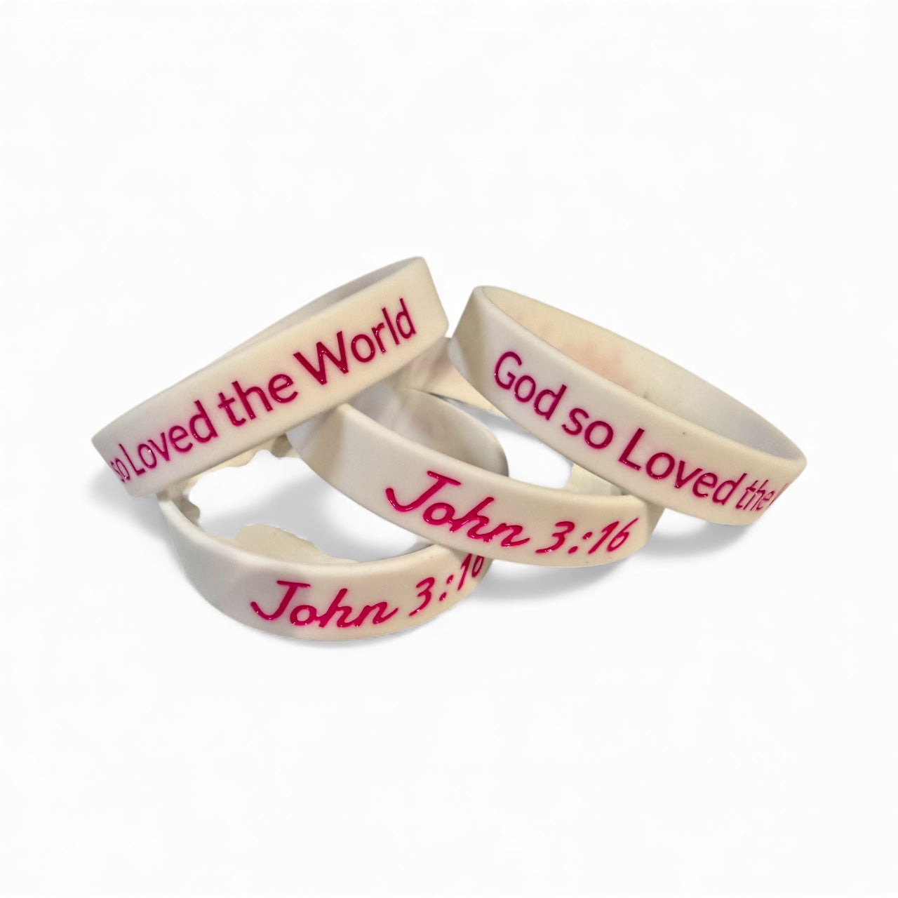 BIJOU John 3:16 Silicone Wristband Bracelet