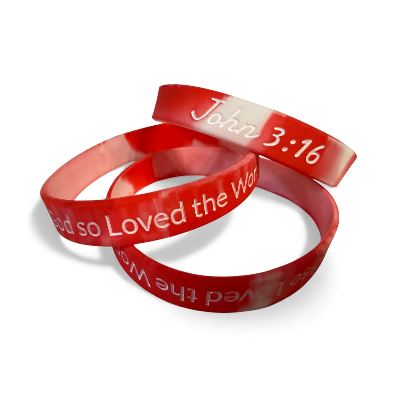 BIJOU John 3:16 Silicone Wristband Bracelet