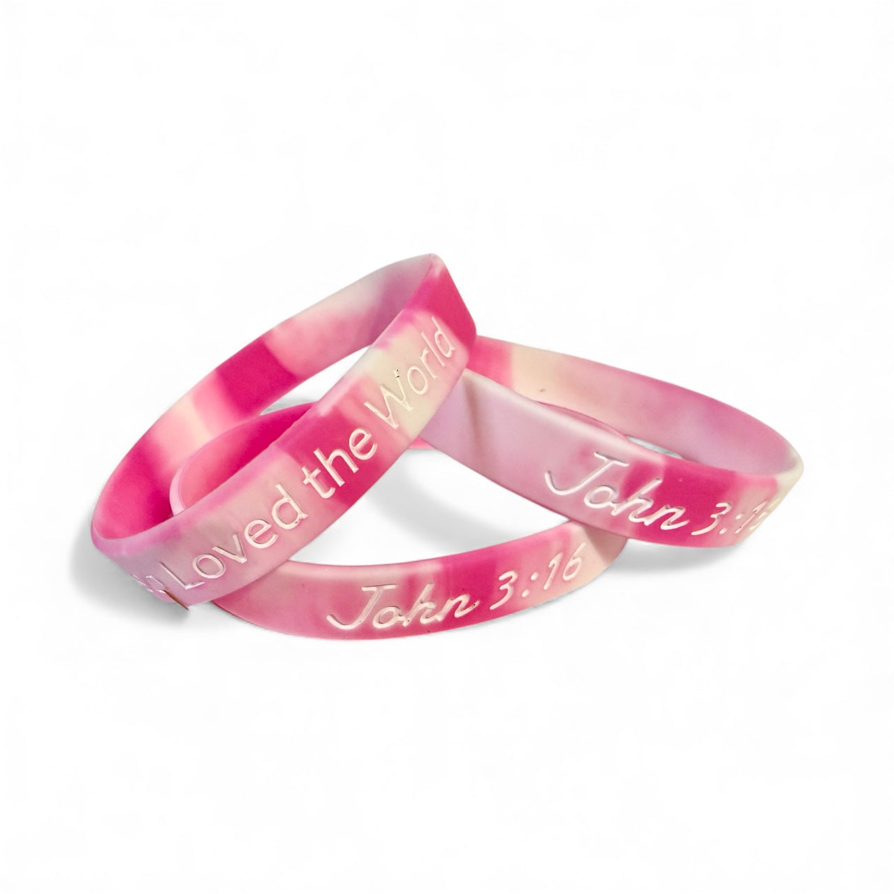 BIJOU John 3:16 Silicone Wristband Bracelet