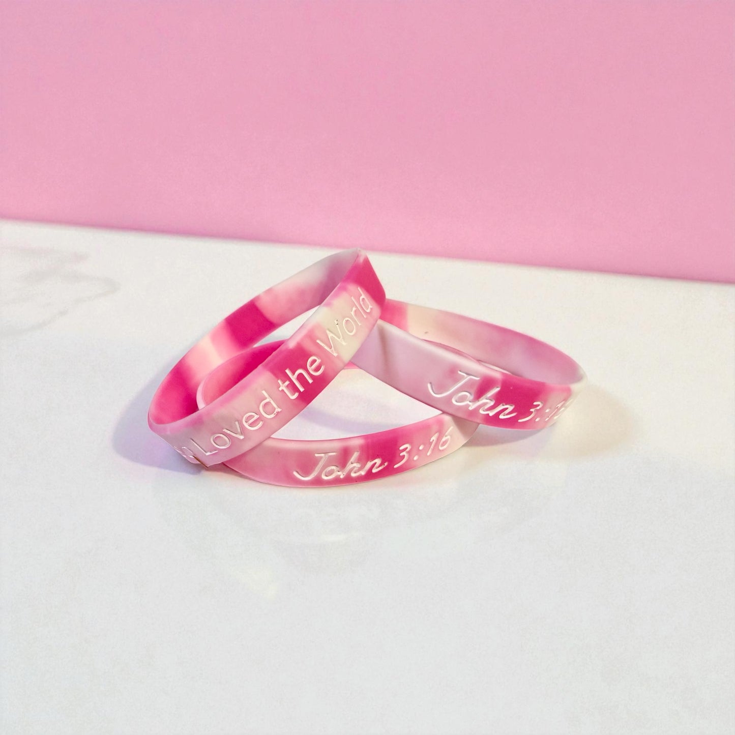 BIJOU John 3:16 Silicone Wristband Bracelet