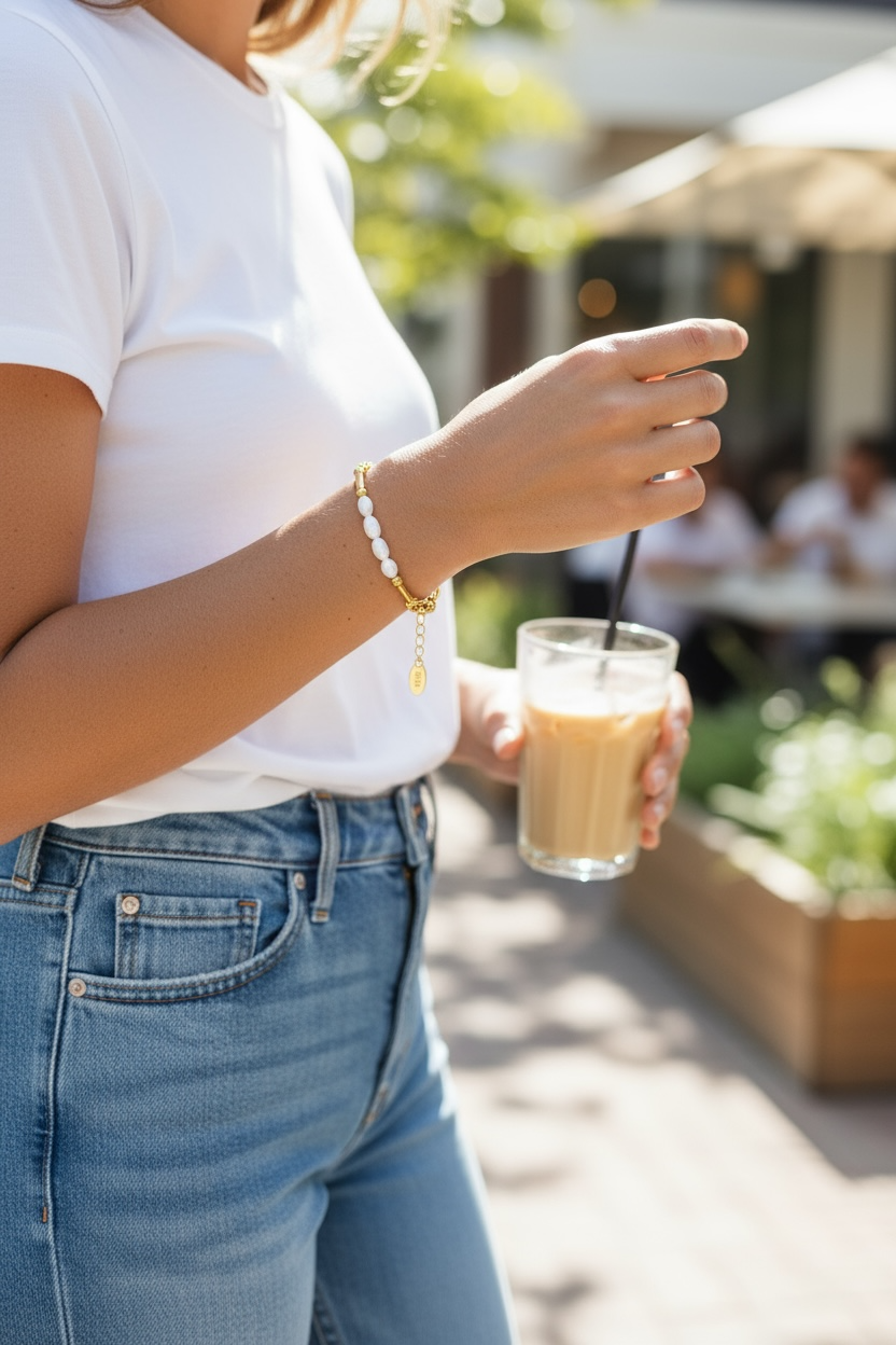 BIJOU Free Gift W/Purchase Freshwater Pearl Bracelet / Anklet