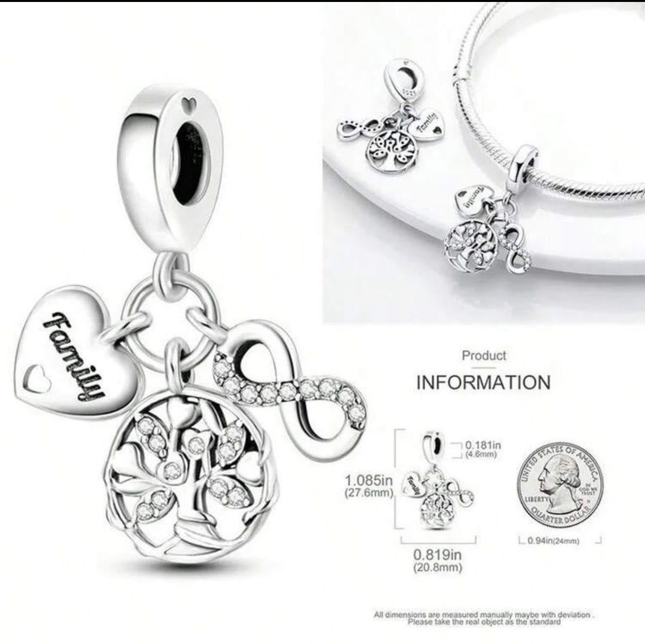 BIJOU Sterling Silver Charm (925) for Bracelet
